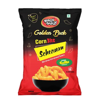 Hully Gully Snacks Golden Pack Corn Bite Schezwan